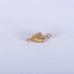 10K Solid Gold Alpha Chi Honor Society Award Lamp Pin - 1922 Vintage Fraternal 2