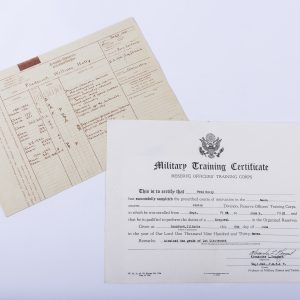1932 Military Training Certificate