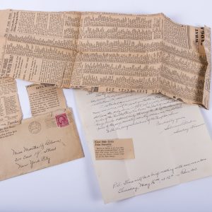 1935 NU CHAPTER OF PHI BETA KAPPA LETTER OF ELECTION AS MEMBER NEWSPAPER CLIPING