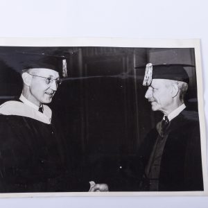 1937 Press Photo Dr. Frank Pierrepont Graves Inducts Ralph Hetzel Phi Beta Kappa