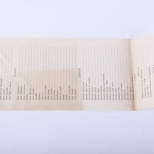 Antique Dartmouth College Ballot ~Most Popular, Most Likely to Succeed