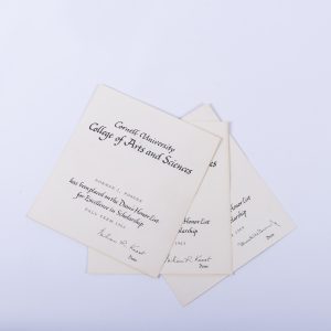 CORNELL UNIVERSITY DEAN LIST HONOR LIST DIPLOMA 1962 , 1963, 1964