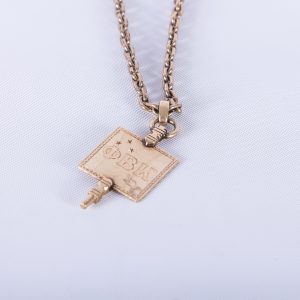 Phi Beta Kappa 10K Gold Harvard Key With GF Watch Chain, 1910