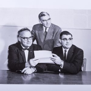 Press Photo Dr Farner and Dr Lanzillotti receives membership in Phi Beta Kappa