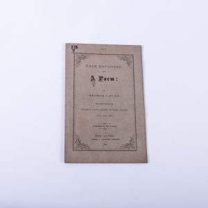 Yale College Poem Poetry New Haven 1869 Phi Beta Kappa George Dole Pamphlet